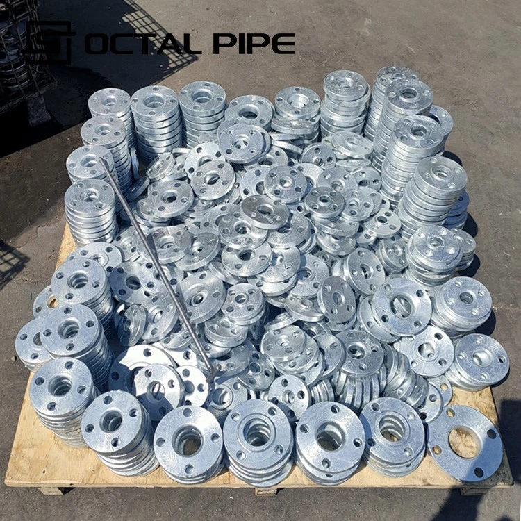 carbon steel and stainless steel weld neck flanges stacking display carbon steel and stainless steel weld neck flanges stacking display